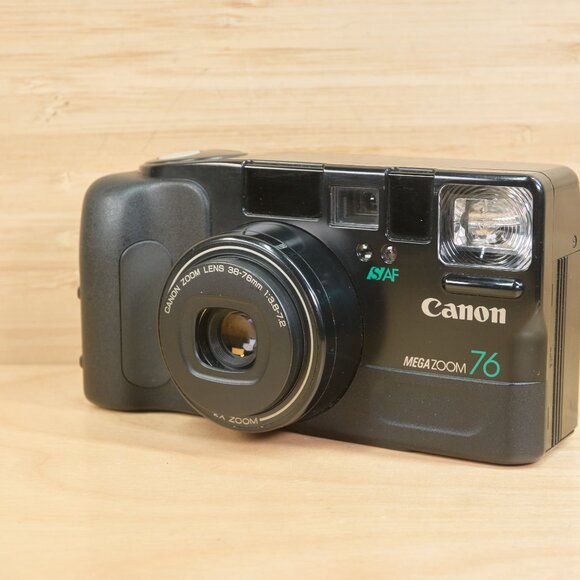 Canon Sure Shot Mega Zoom 76 35mm Point and Shoot Film Camera / Tested & Working - Picture 3 of 8
